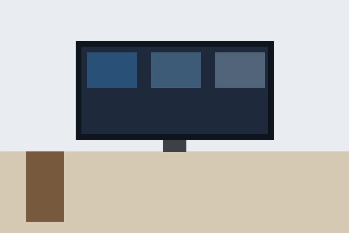Wall-mounted TV with concealed cabling in a Johannesburg lounge